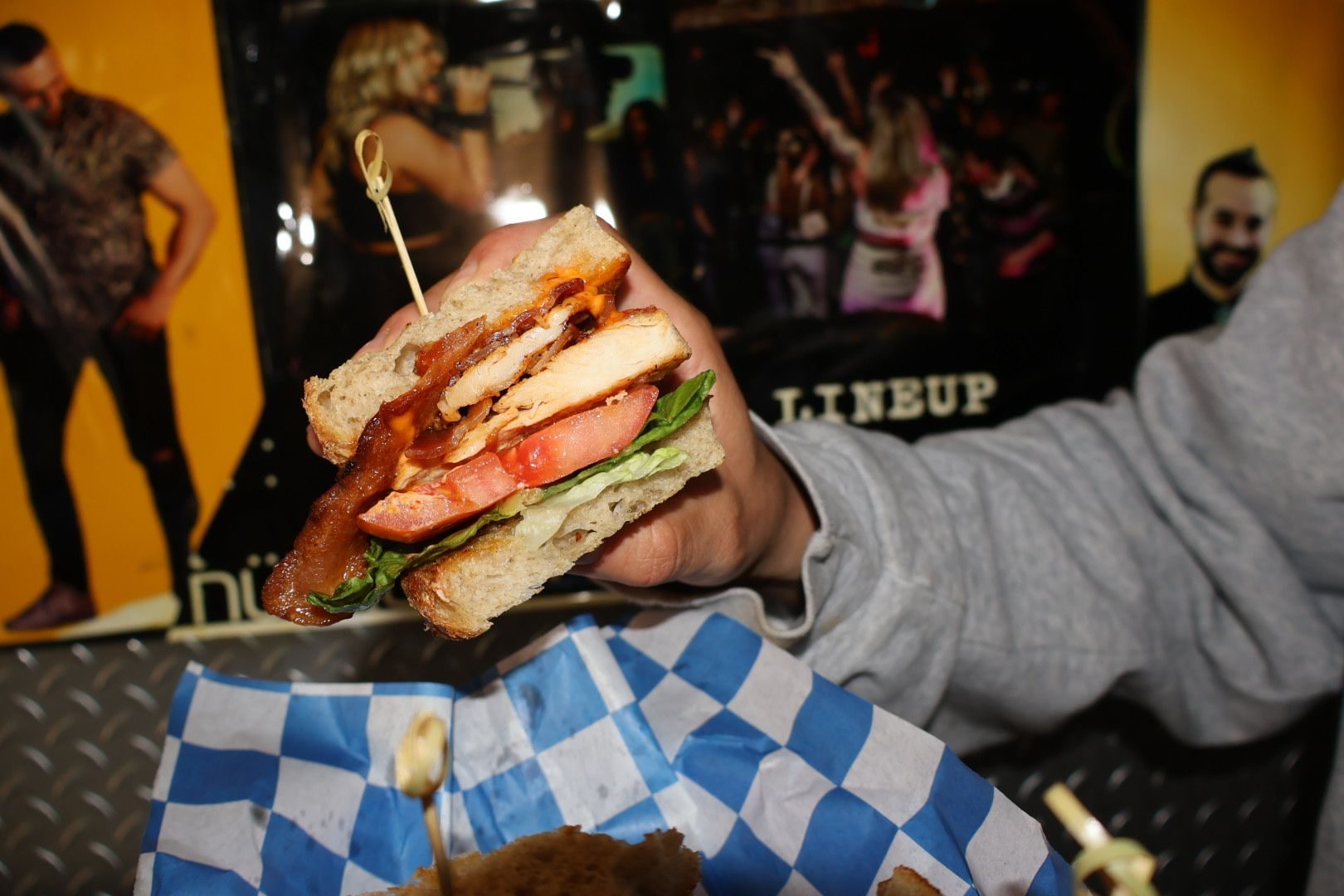 Rev'd Up BLT sandwich with grilled chicken